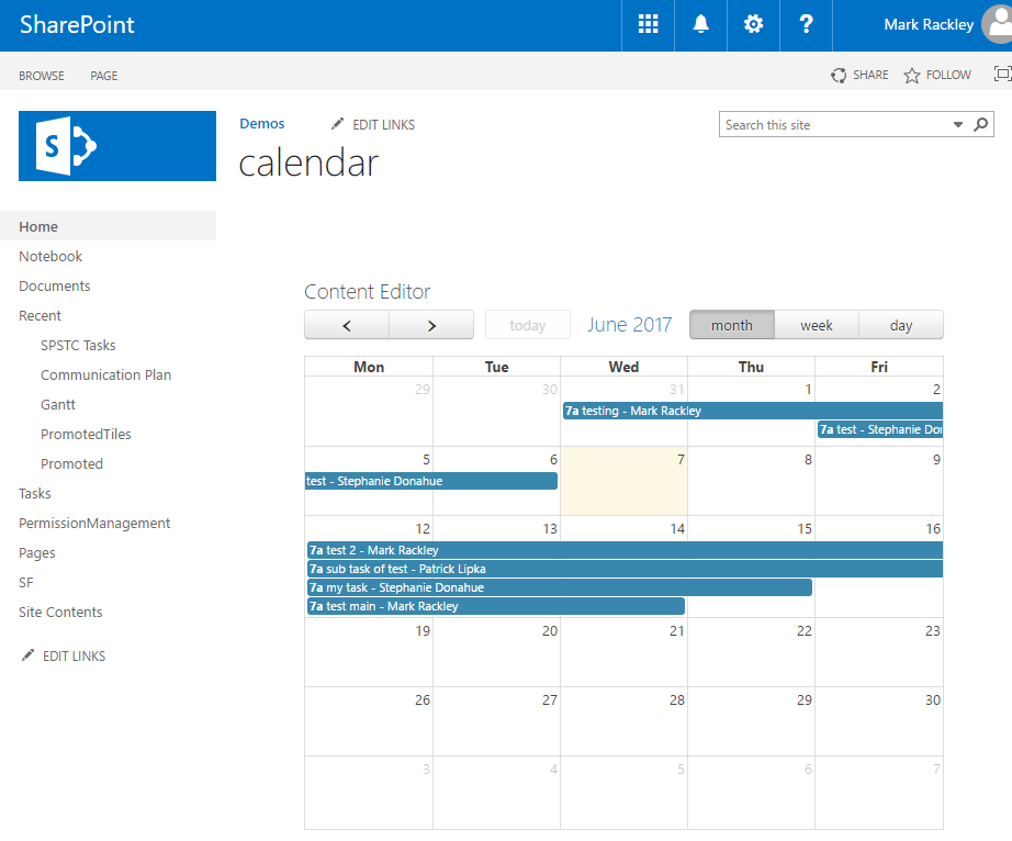 Using FullCalendar.io to Create Custom Calendars in SharePoint
